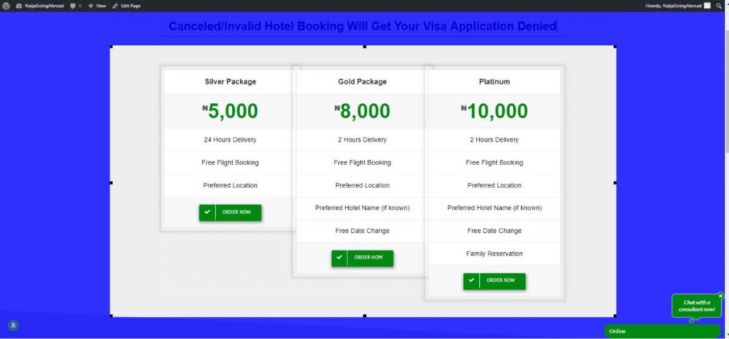 make-hotel-reservation-visa